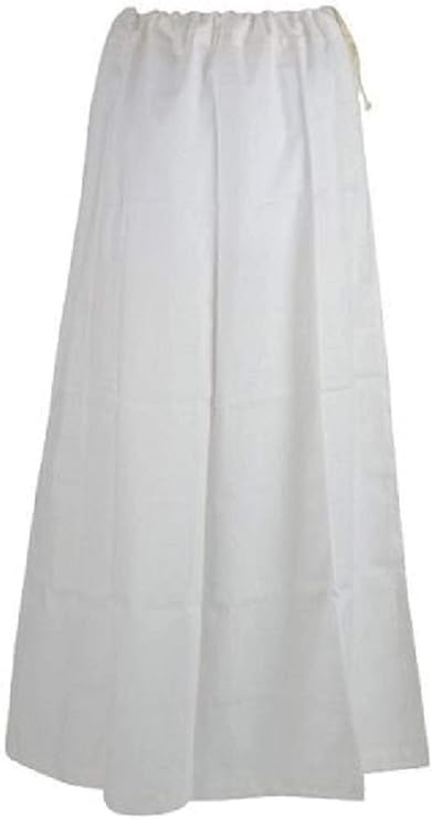 Estationeryhouse Cotton Indian Petticoat Underskirt for Sarees