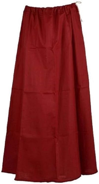 Estationeryhouse Cotton Indian Petticoat Underskirt for Sarees